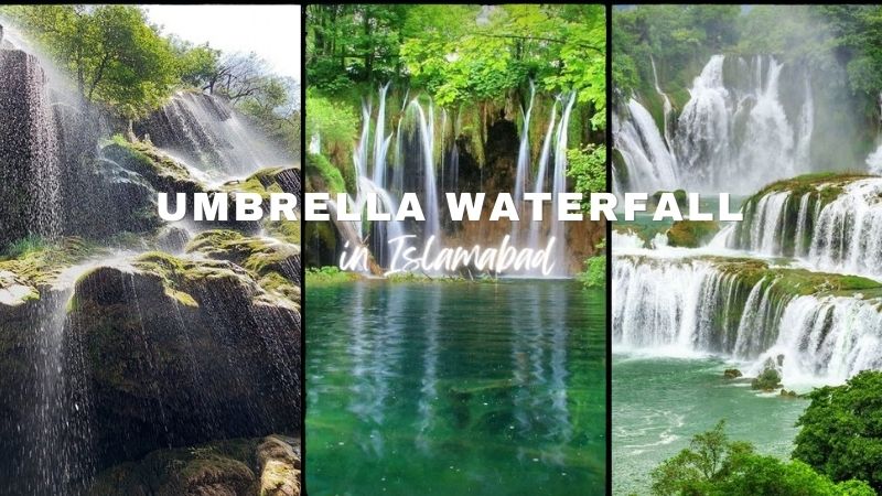 Beautiful Umbrella Waterfall in Islamabad